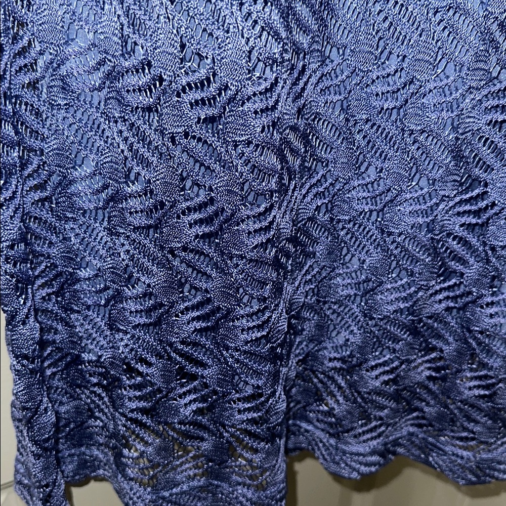 Chic Blue Patterned Maxi Dress - Picture 2 of 3
